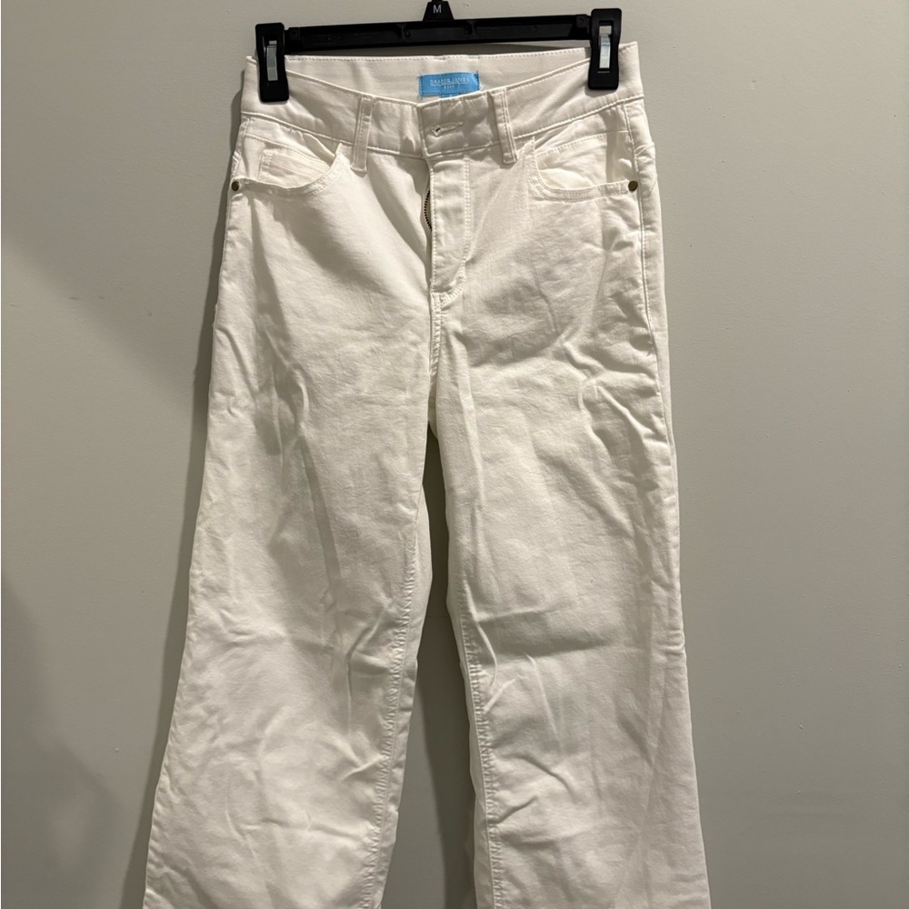 White Straight-Leg Jeans Draper James